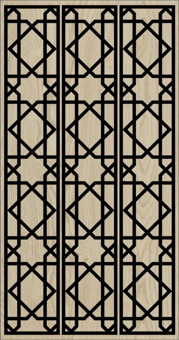 Decorative Slotted Panel 100 Pattern PDF File