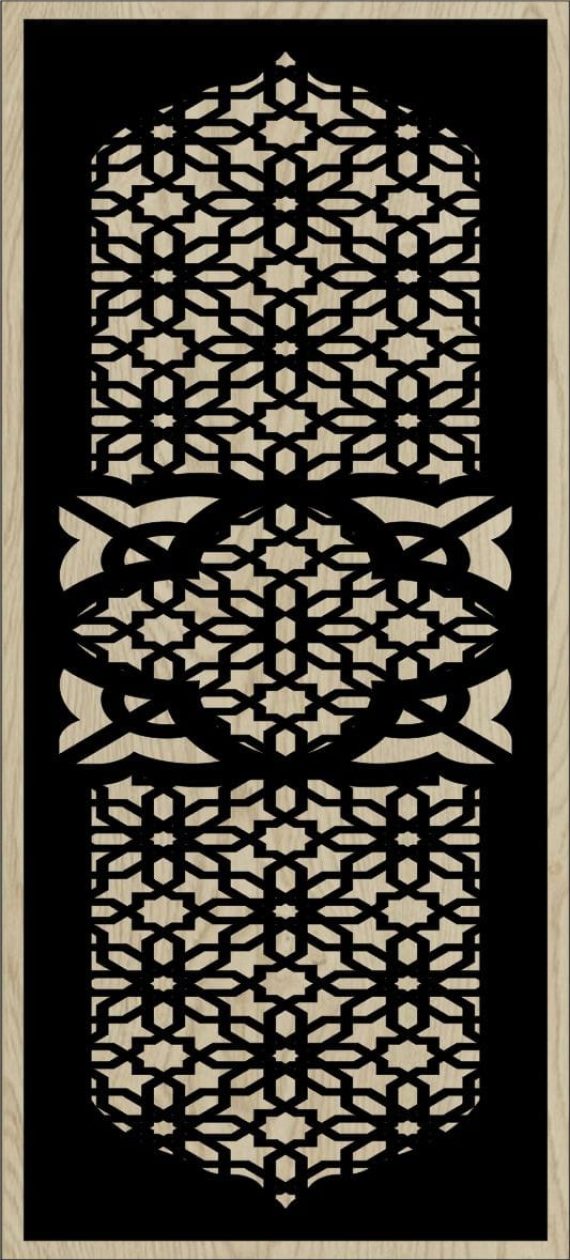 Decorative Slotted Panel 134 Pattern PDF File