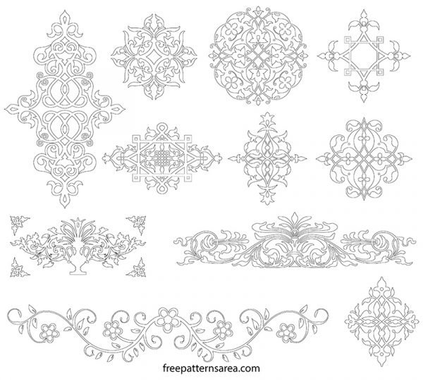 Decorative Vector Graphics and Floral Decoration Designs 2