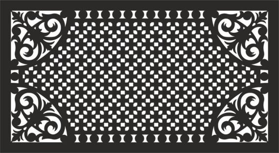 Decorative grill pattern vector Free Vector