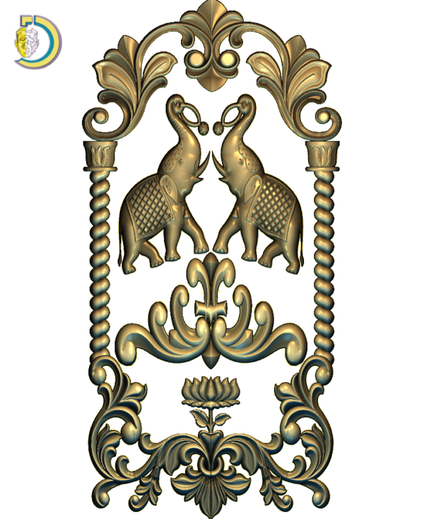 Door Top Design 19 Free RLF Model For CNC Router