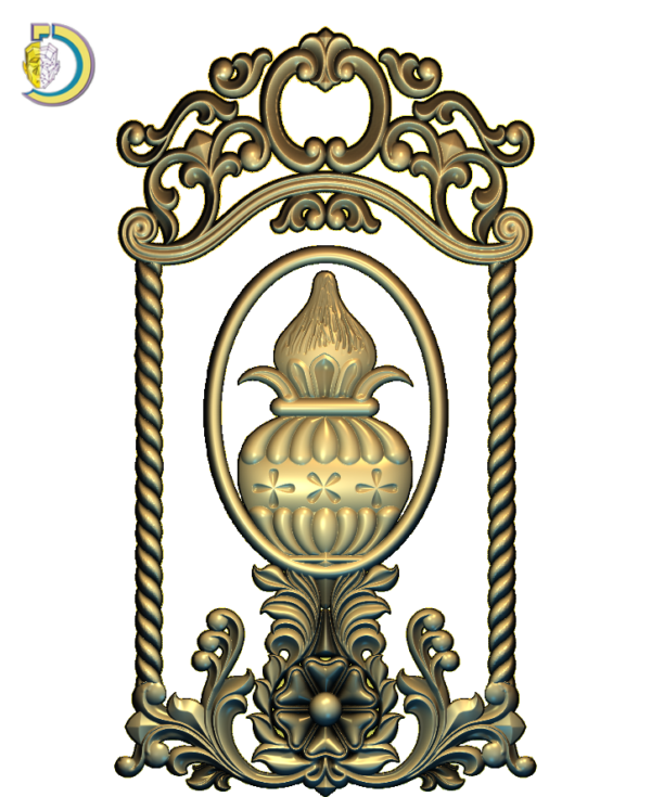 Door Top Design 36 Free RLF Model For CNC Router