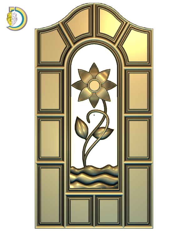 Door Top Design 46 Free RLF Model For CNC Router