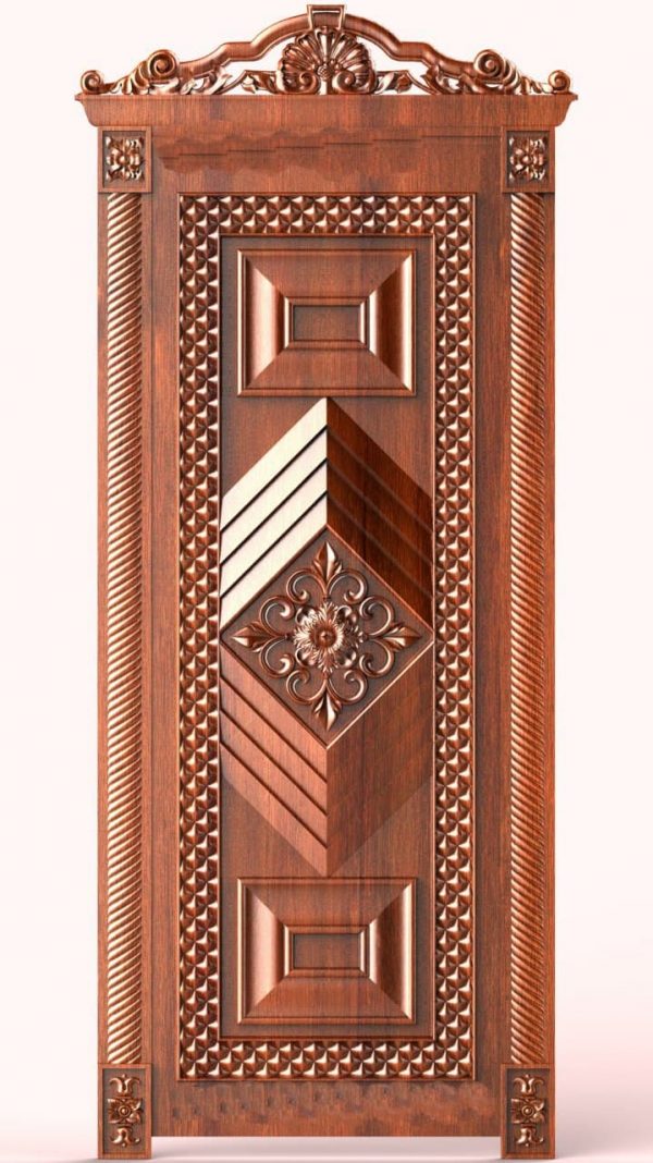 Door design 3D relief model STL FILE FREE 2