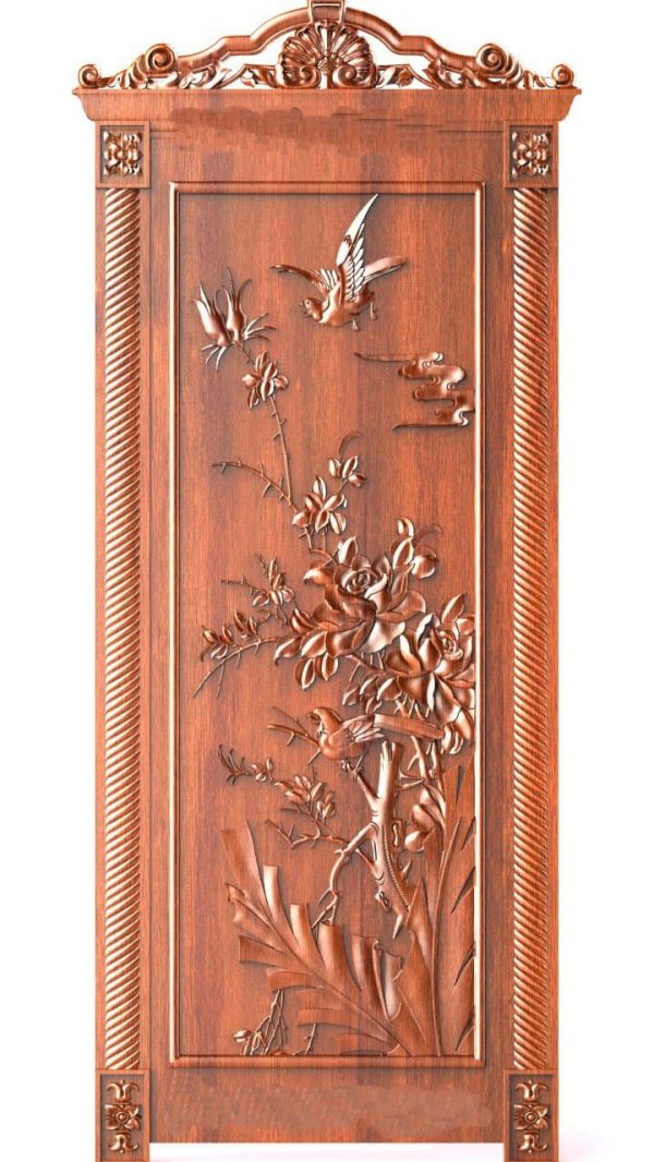 Door design 3D relief model STL FILE FREE 20