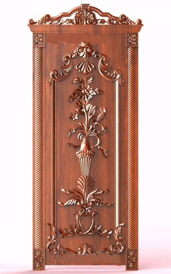 Door design 3D relief model STL FILE FREE 21