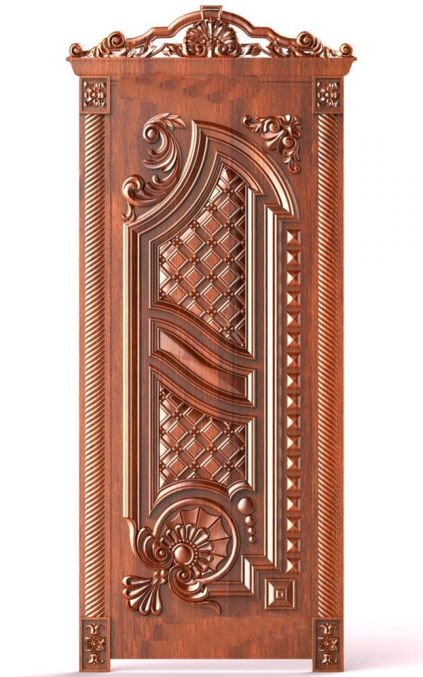 Door design 3D relief model STL FILE FREE 24