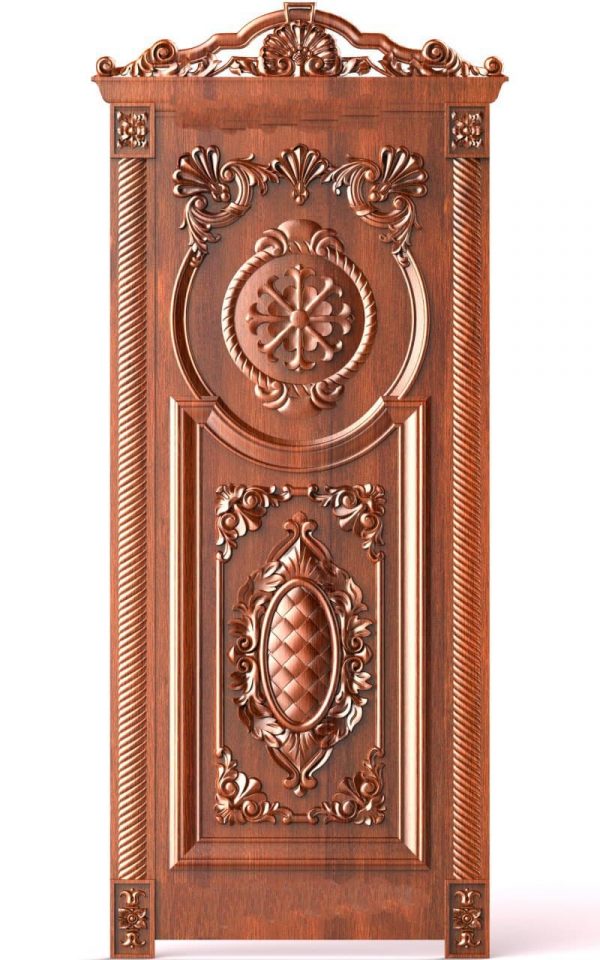 Door design 3D relief model STL FILE FREE 25