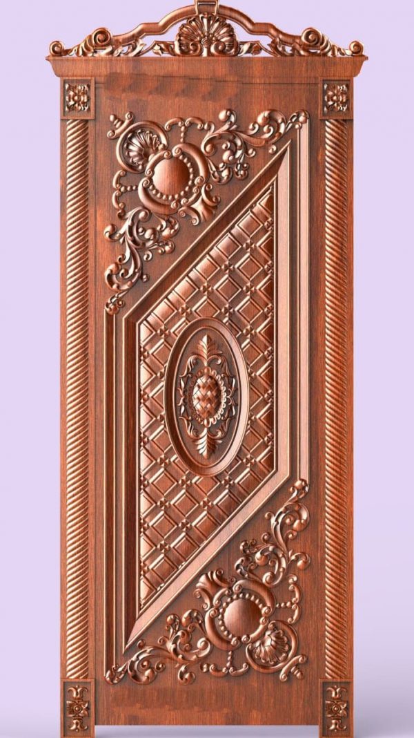 Door design 3D relief model STL FILE FREE 39