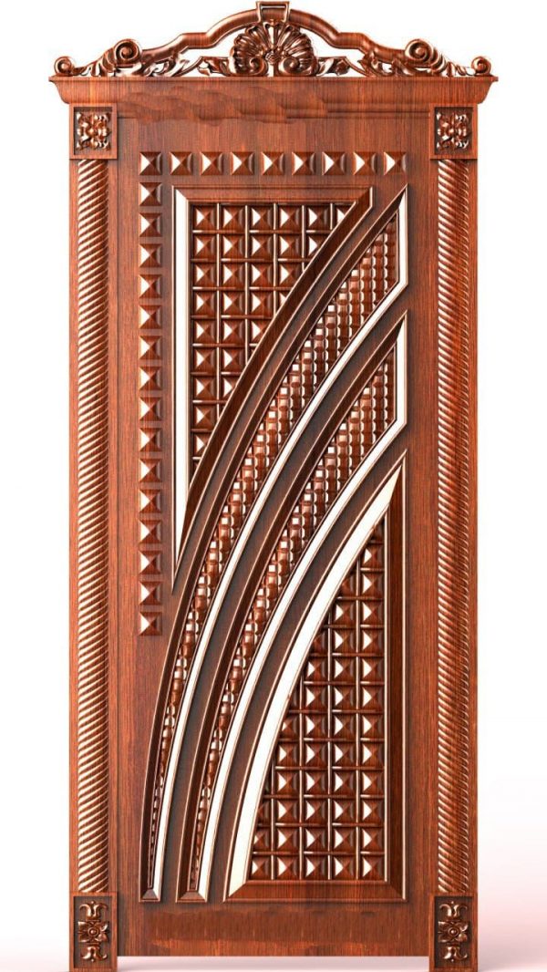 Door design 3D relief model STL FILE FREE 41