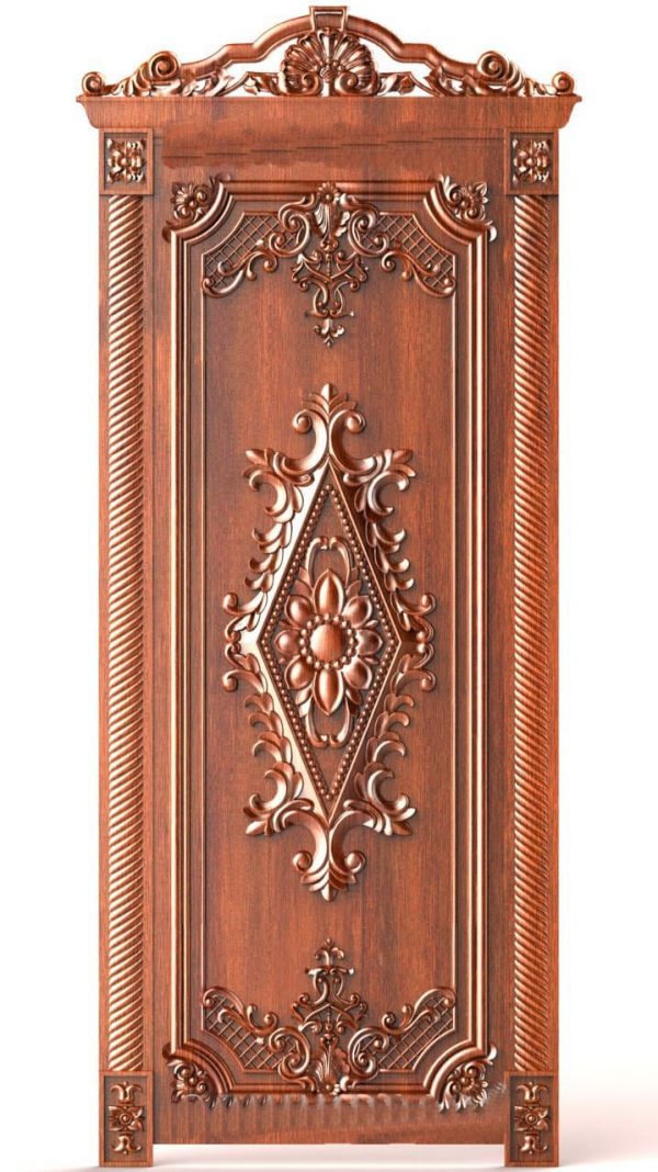 Door design 3D relief model STL FILE FREE 9