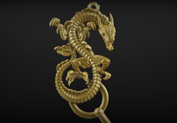 Dragon, Wood carving dragon, STL Model for CNC Routers 4