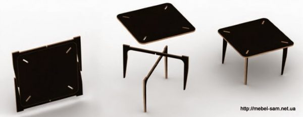 Drawings of two plywood tables Plywood