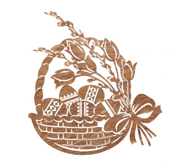 Easter basket Vector File Free