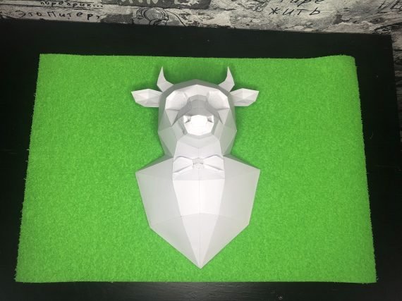 Elegant Bull 3d Papercraft Template
