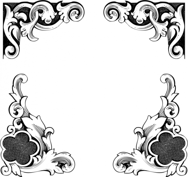 European Classic lace border Vector CDR File