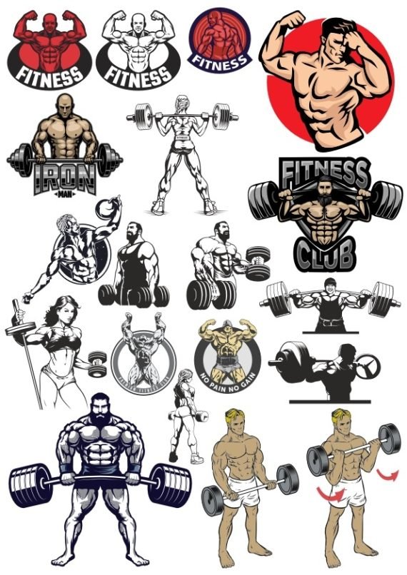 FREE DOWNLOAD FITNESS VECTOR FILE FOR T-SHIRT PRINT
