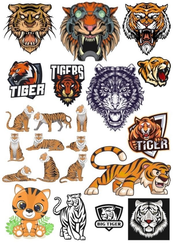 FREE DOWNLOAD TIGER VECTOR FILE FOR T-SHIRT PRINT