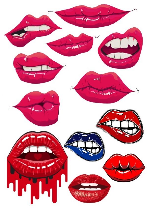 Female Lips Set Vector Cdr File