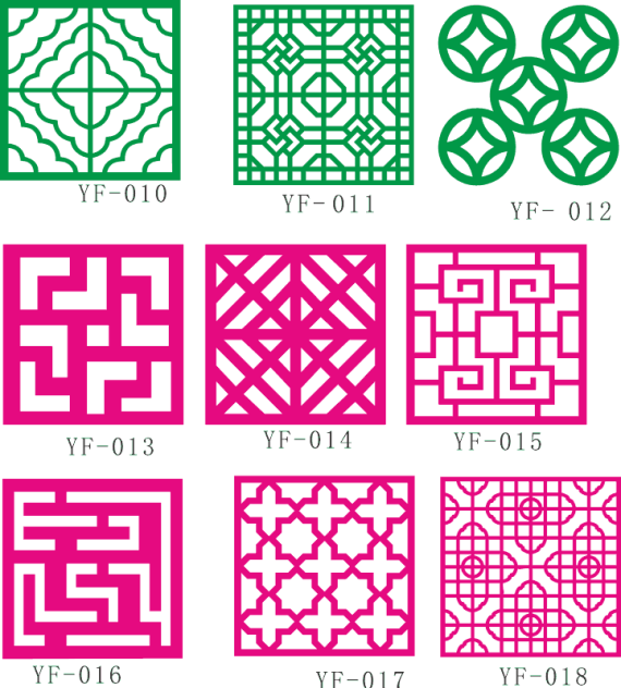 Fence Collection Patterns CDR File