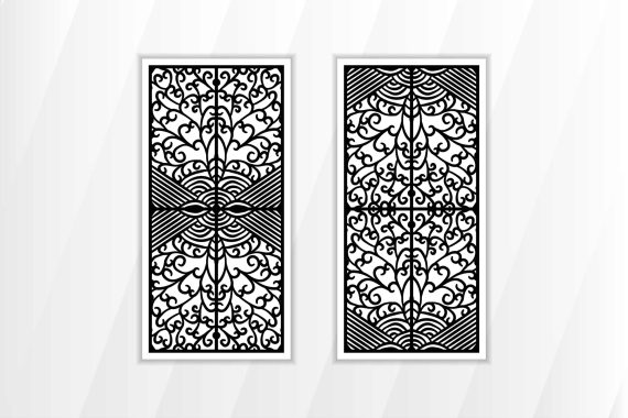 Floral Black Wall Decoration