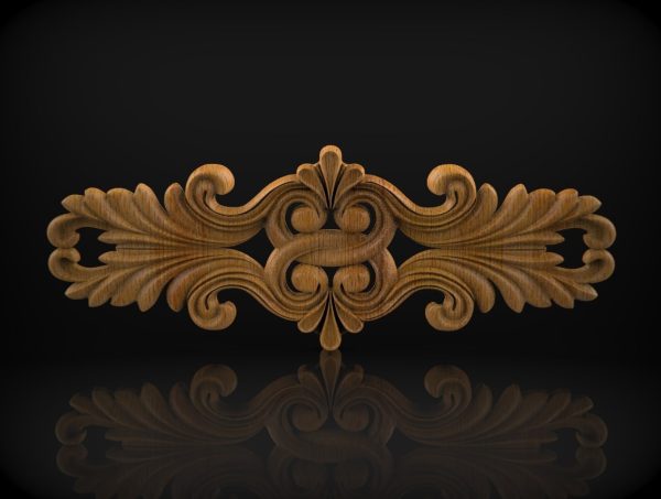 Flower Wooden Overlay for CNC Routers, CNC Wood Engraving, Relief Woodworking, Wood Carving Design, 3D STL for CNC Router