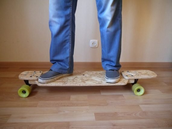 Fold-out Longboard with Fork DXF STL