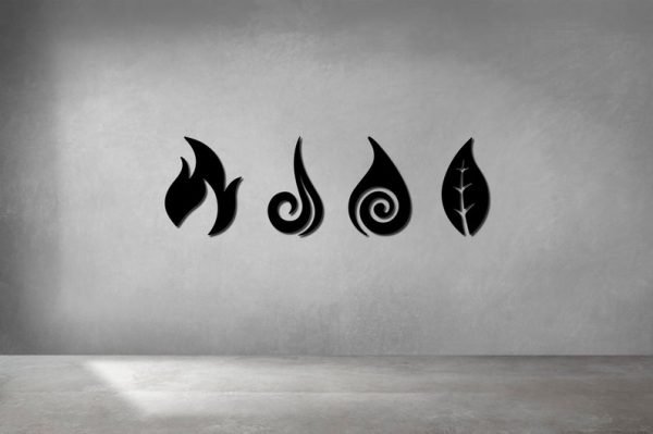 Four Elements Metal Wall Art,four Elements Metal Wall Decor