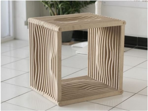 Four Sided Stool R9 dxf File