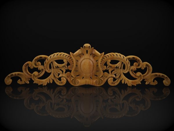 Furniture Design STL Model for CNC Router, Headboards, Bed Back Design 3