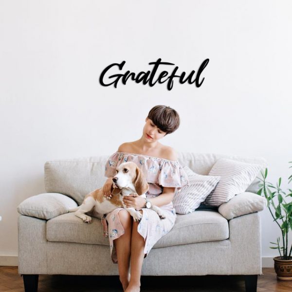 Grateful - Metal Wall Art, Metal Wall Decoration, Metal Wall Sign