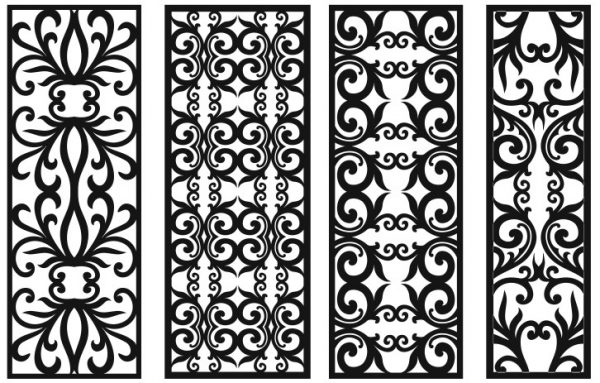 Grill design pattern decoration 1 free vector - Dezin.info