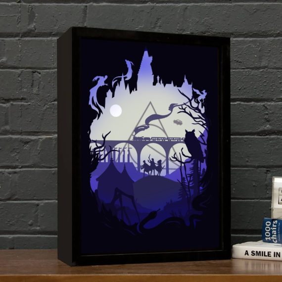 HARRY POTTER LIGHT BOX CNC LASER CUTTING CDR DXF FILE FREE