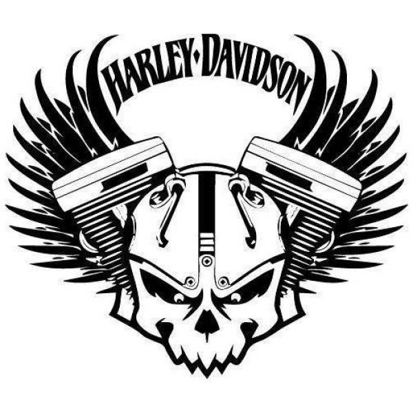 Harley Davidson Skull Clock free vector file - Dezin.info