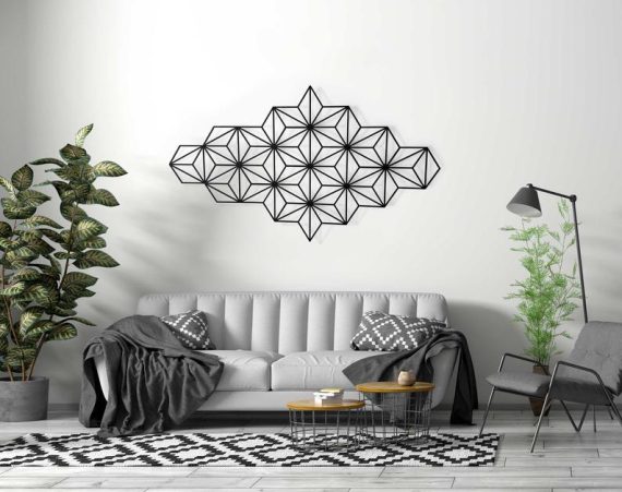 Harmony - Geometric Wall Art, Minimalist Wall Art, Metal Wall Art