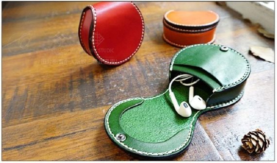 Headphone case Leather Craft Template free