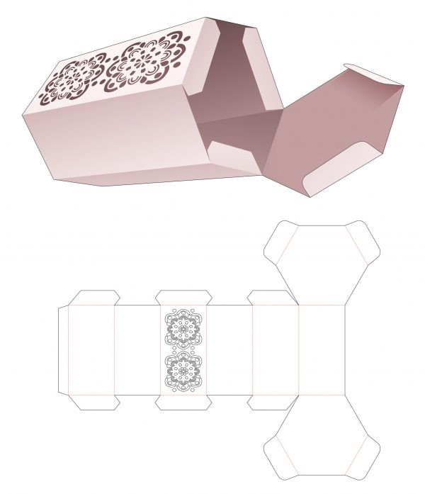 Hexagonal_packaging_box_with_mandala_stencil_die_cut_template