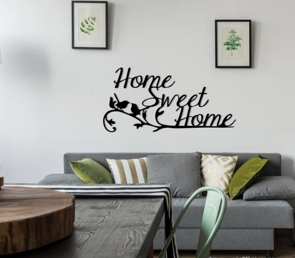 Home Sweet Home Sign Home Decor Wall Metal Decor Art