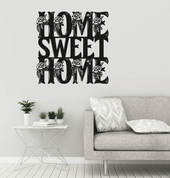 Home Sweet Home Wall Decor Digital Wall Art Vector File