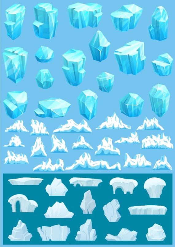 Ice Vector Set CDR File Free Vector