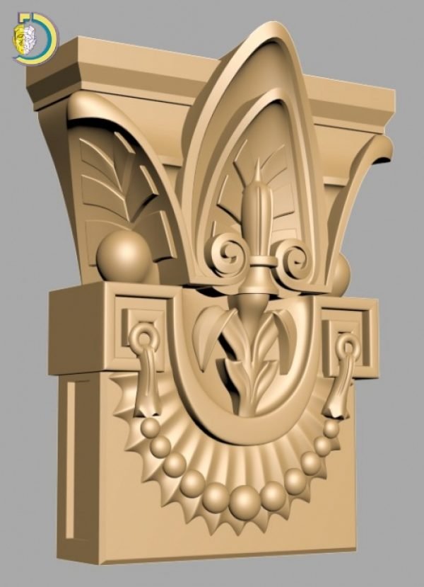Interior Decor Capital 64 Wood Carving Pattern For CNC Router
