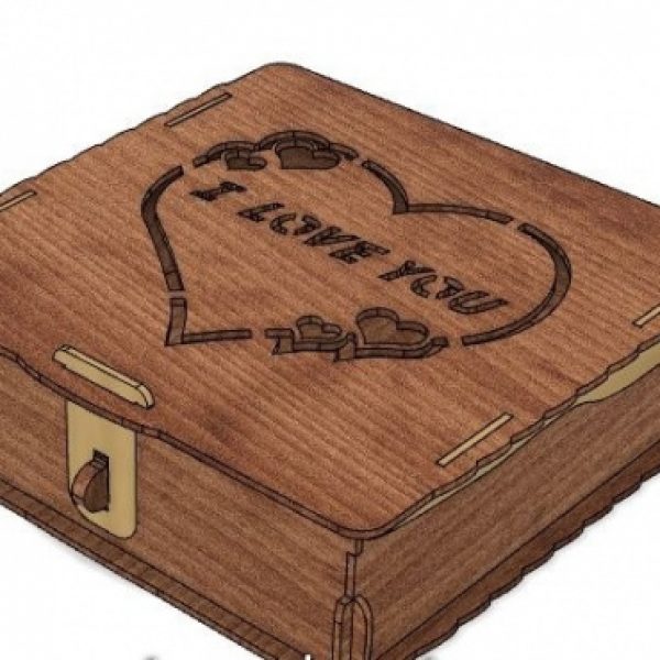Jewelry box I Love You Layout