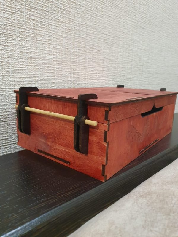 Jewelry storage box, material 3 mm plywood