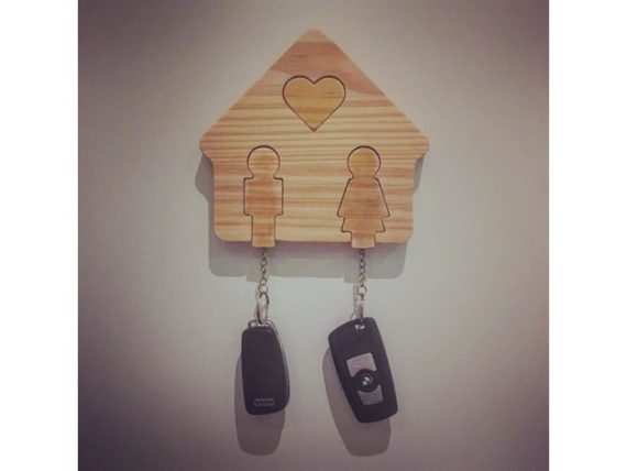 Keychain House of Love [CNC or 3D] Keyring