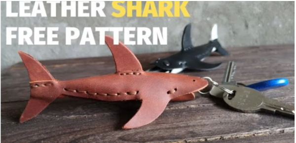 Keychain SHARK Leathercraft