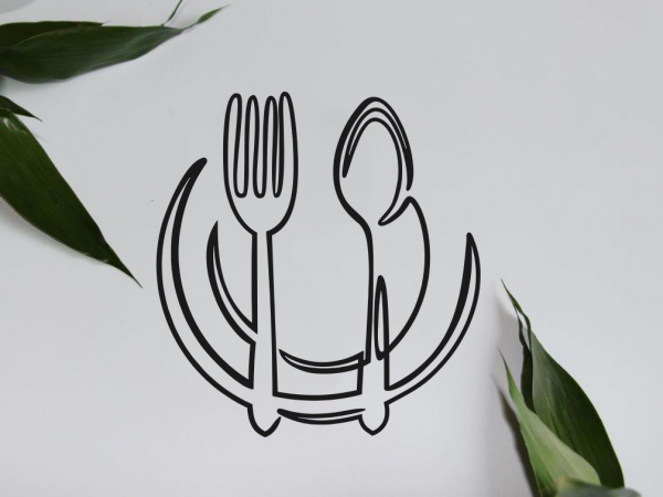 Knife and Fork Wall Art, Wire Knife and Fork Sign, Kitchen Wall Decor