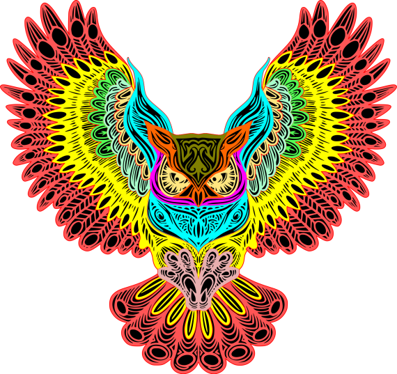 Laser Cut 10 Multi Layer Owl SVG Drawing