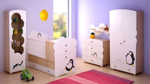 Laser Cut Baby Bed and Wardrobe Model CDR File