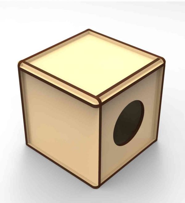 Laser Cut Bird Box, Feeder Box CDR Free Vector