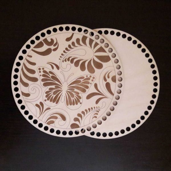 Laser Cut Bottoms For Knitting Butterfly Layout Free CDR Vectors Art